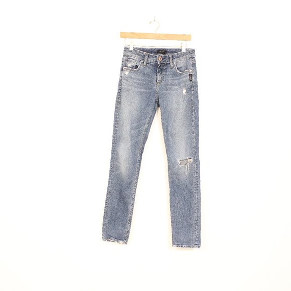 *Silver Jeans Co. Avery Slim Leg Indigo - Picture 4 of 6